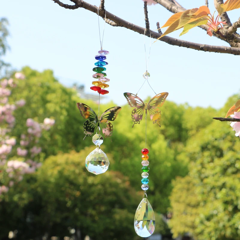2PCS Handmade Chakra Butterfly Suncatcher Crystal Ball Prisms Rainbow Maker Hanging Sun Catchers Home Wedding Decoration
2PCS Handmade Chakra Butterfly Suncatcher Crystal Ball Prisms Rainbow Maker Hanging Sun Catchers Home Wedding Decoration
