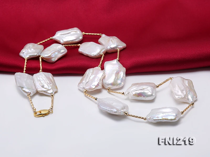 22inches Long Pearl Jewellery Gold Tube White Color Natural Freshwater Pearl Necklace,AA 16-27mm Huge Pearl Jewelry
22inches Long Pearl Jewellery Gold Tube White Color Natural Freshwater Pearl Necklace,AA 16-27mm Huge Pearl Jewelry
