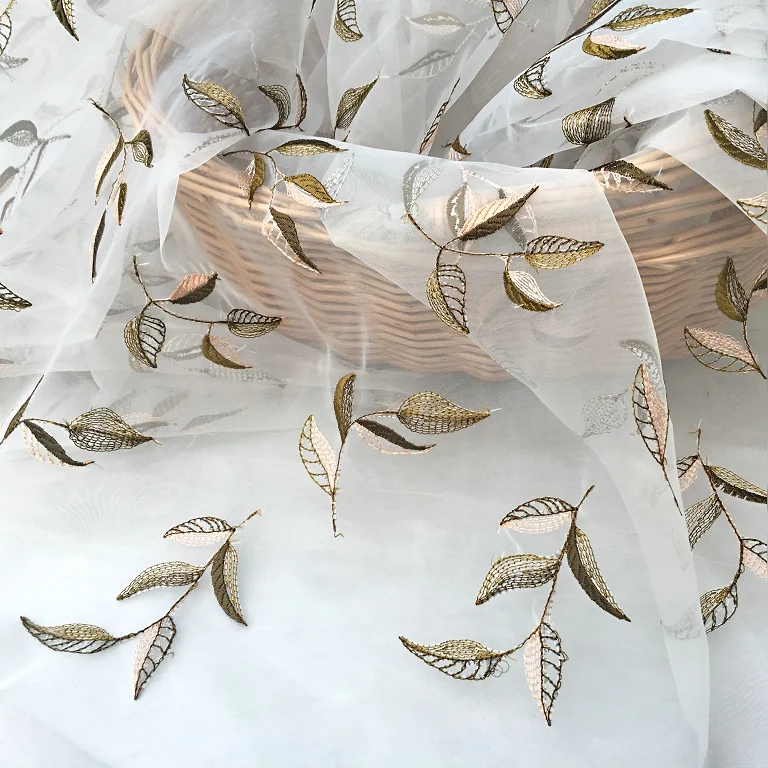 Organza embroidered cloth,Retro flower leaves lace fabric,Lady dress material,135cmX100cm/pcs
Organza embroidered cloth,Retro flower leaves lace fabric,Lady dress material,135cmX100cm/pcs