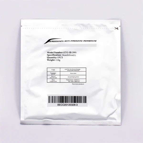High Quality Antifreeze Membrane Anti Freezing Membrane Anti Freeze Film For Fat Freeze Treatment Anti Freezing Cryo Pad
High Quality Antifreeze Membrane Anti Freezing Membrane Anti Freeze Film For Fat Freeze Treatment Anti Freezing Cryo Pad