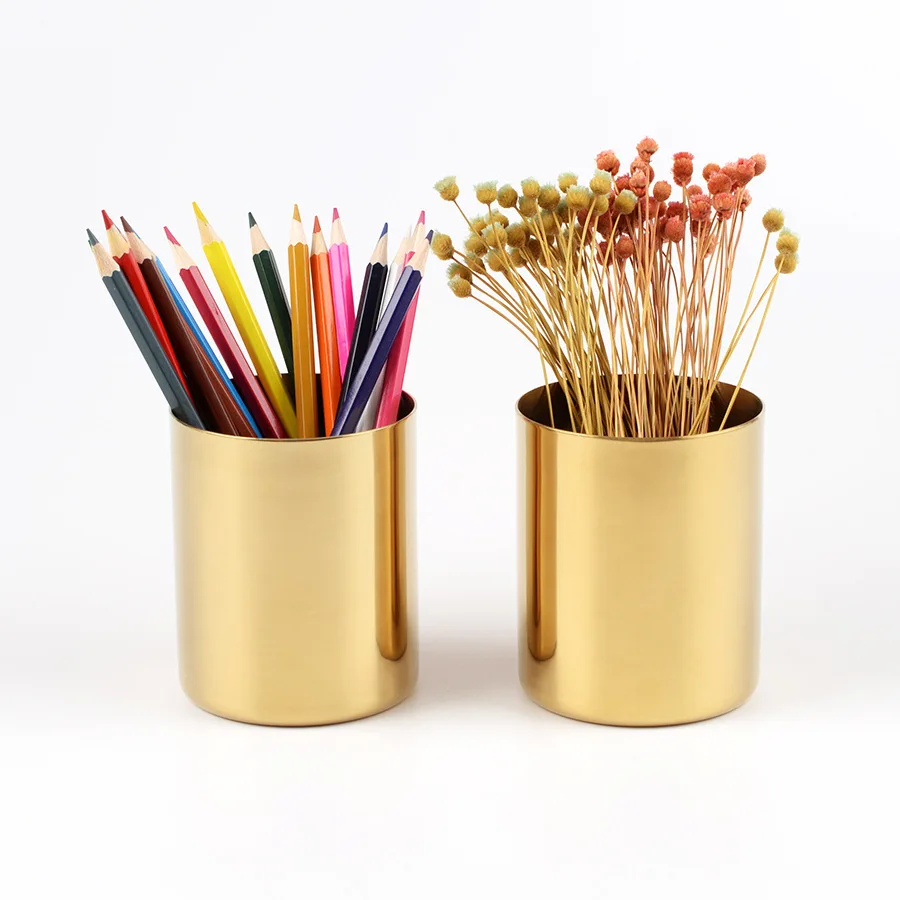 Gold Holder Container Pot for Desktop Pen Pencil Storage and Organizer Home Desk Stationery Decor
Gold Holder Container Pot for Desktop Pen Pencil Storage and Organizer Home Desk Stationery Decor