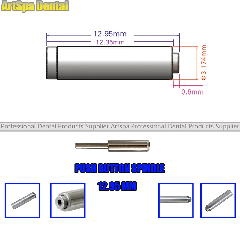 5PCS 12.95mm Push Button Shaft For Repairment High Speed Handpiece