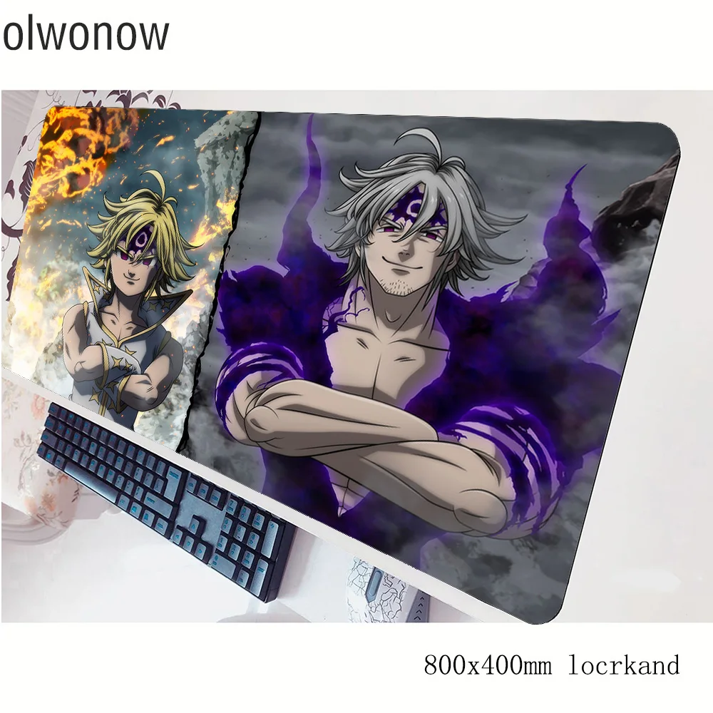 Коврик для мыши nanatsu no taizai 80x40 см игровой коврик персональный настольный ноутбука
