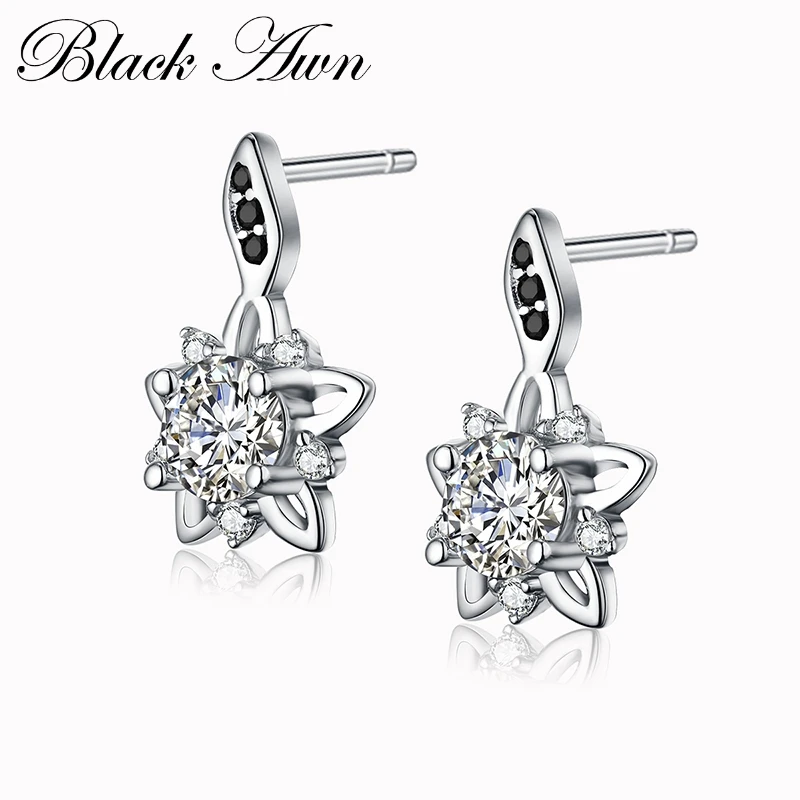 Romantic 1.8g 925 Sterling Silver Jewelry Engagement Stud Earrings for Women Star Black&White Earring Bijoux T032
Romantic 1.8g 925 Sterling Silver Jewelry Engagement Stud Earrings for Women Star Black&White Earring Bijoux T032