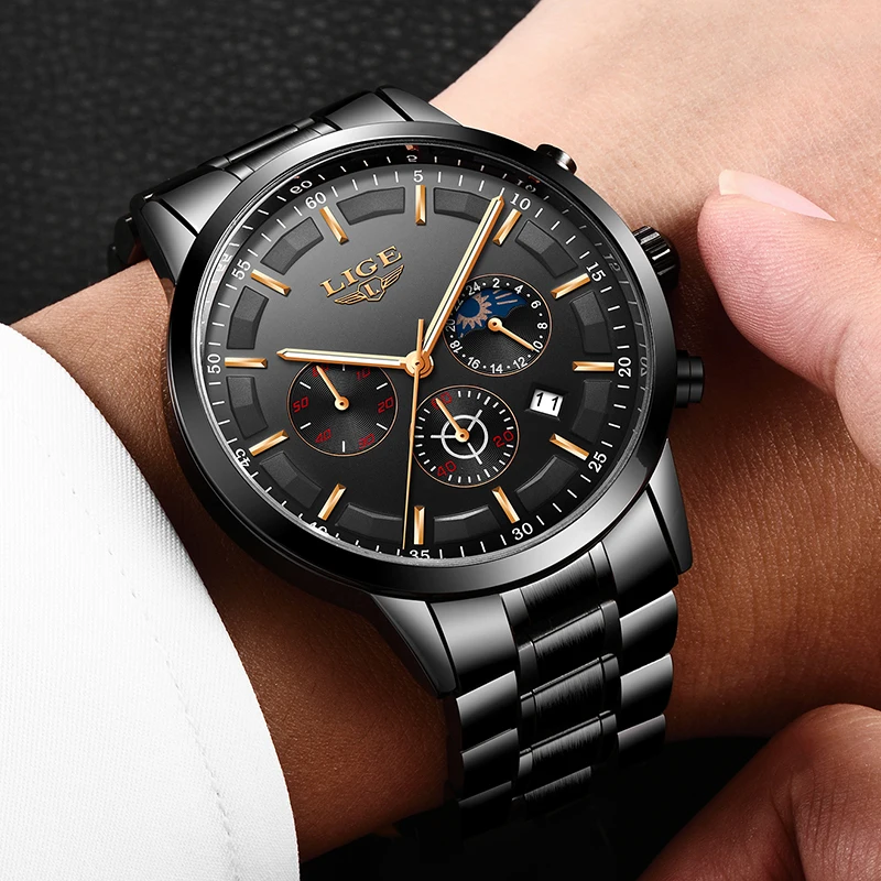 LIGE Top Brand Fashion Men's Watches Casual Pilot Military Sport Quartz Wrist Watches Waterproof Male Clock Relogio Masculino
LIGE Top Brand Fashion Men's Watches Casual Pilot Military Sport Quartz Wrist Watches Waterproof Male Clock Relogio Masculino
