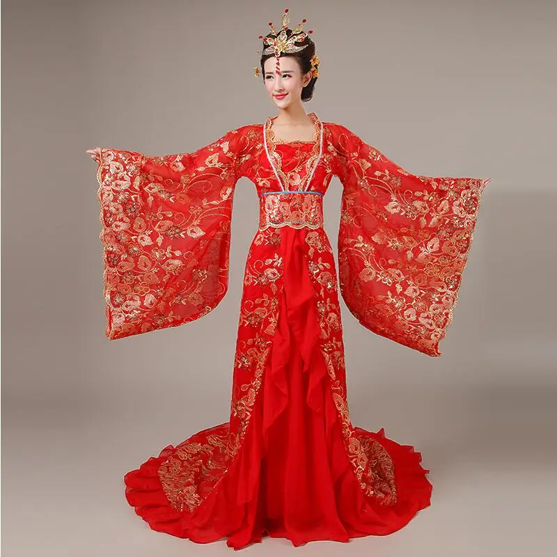 Фото Женское красивое платье благородное темпераментное со шлейфом одежда королевы