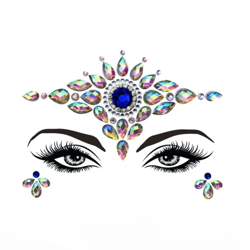 Face Jewel for Women Forehead Glitter Sticker Makeup Crystal Diamond Eyebrow Deco Gems For Halloween Party Cos Play 4pcs/lot
Face Jewel for Women Forehead Glitter Sticker Makeup Crystal Diamond Eyebrow Deco Gems For Halloween Party Cos Play 4pcs/lot