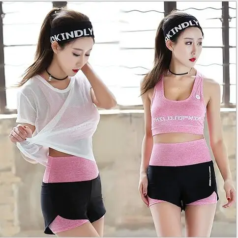 Summer women yoga suit 3 pcs sport set hollowed T shirt+Bra+Shorts slim fitness set workout clothes for women sport wear
Summer women yoga suit 3 pcs sport set hollowed T shirt+Bra+Shorts slim fitness set workout clothes for women sport wear