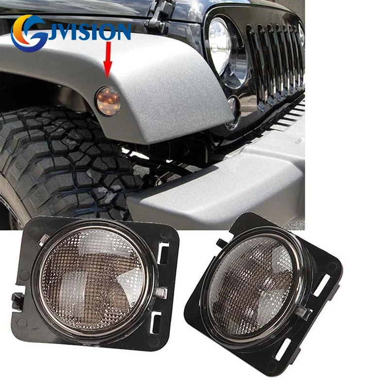 LED Front Fender Smoke Amber Side Marker for Jeep Wrangler JK 07-15 Parking Turn Bulb Lamp Indicator Light Signal Flares
LED Front Fender Smoke Amber Side Marker for Jeep Wrangler JK 07-15 Parking Turn Bulb Lamp Indicator Light Signal Flares