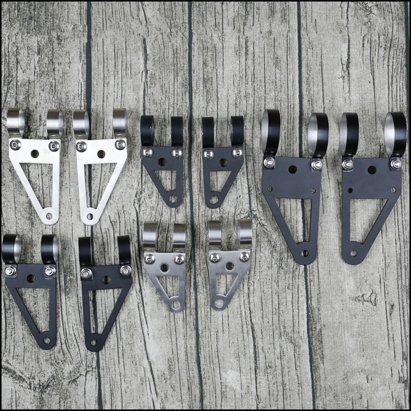 1 pair Stainless steel motorcycle Lighting system 27-51mm Fork Tubes Headlight Mount Bracket Head Lamp Holder for CG125 GN125
1 pair Stainless steel motorcycle Lighting system 27-51mm Fork Tubes Headlight Mount Bracket Head Lamp Holder for CG125 GN125