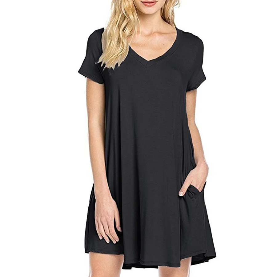 summer dress women 2019 elegant short sleeve V-neck casual solid mini sexy dresses vestidos plus size
summer dress women 2019 elegant short sleeve V-neck casual solid mini sexy dresses vestidos plus size