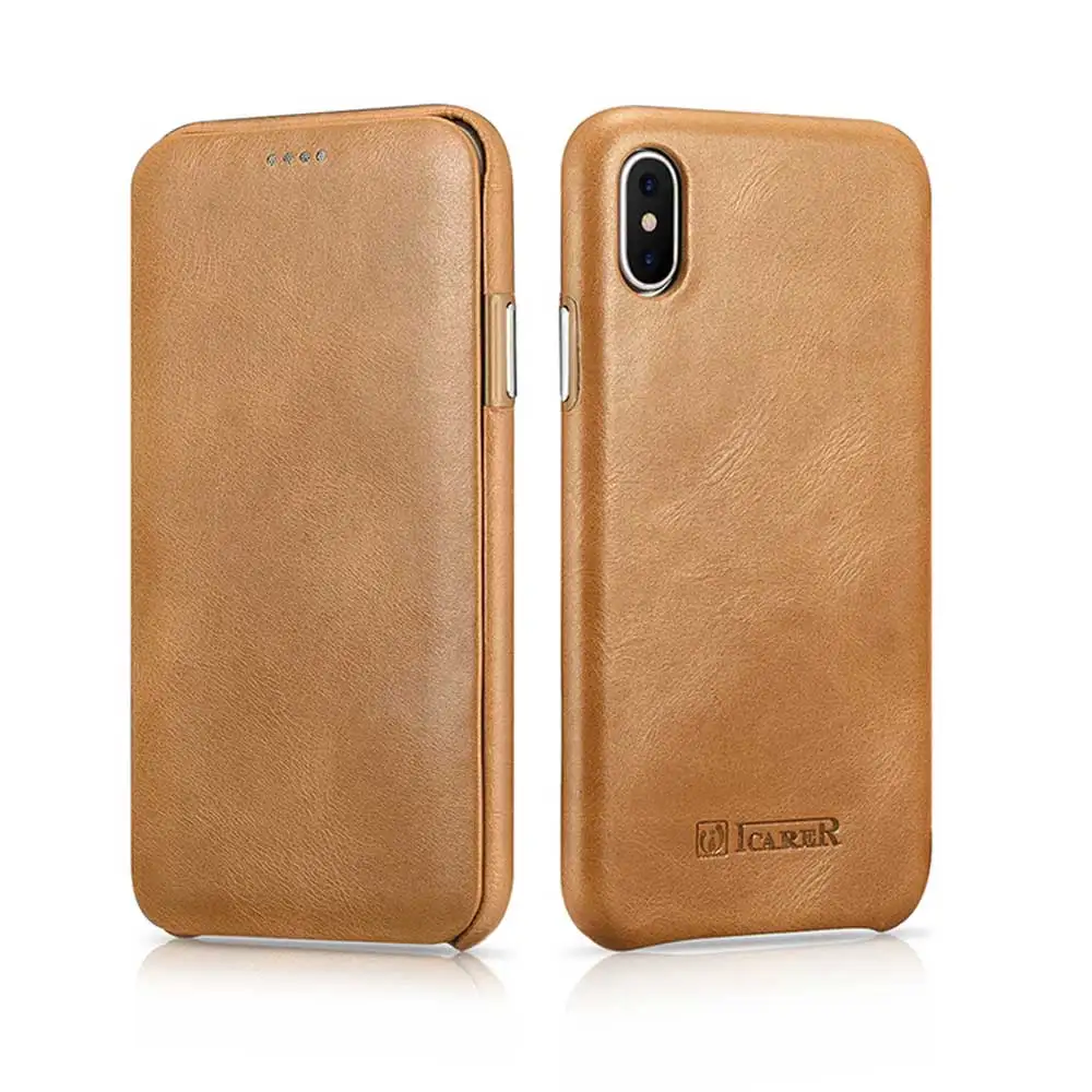 Retro Slim Cowhide Genuine Leather Flip Case for iPhone X XR Business Real Leather Smart Phone Cover for Apple iPhone XS Max
Retro Slim Cowhide Genuine Leather Flip Case for iPhone X XR Business Real Leather Smart Phone Cover for Apple iPhone XS Max