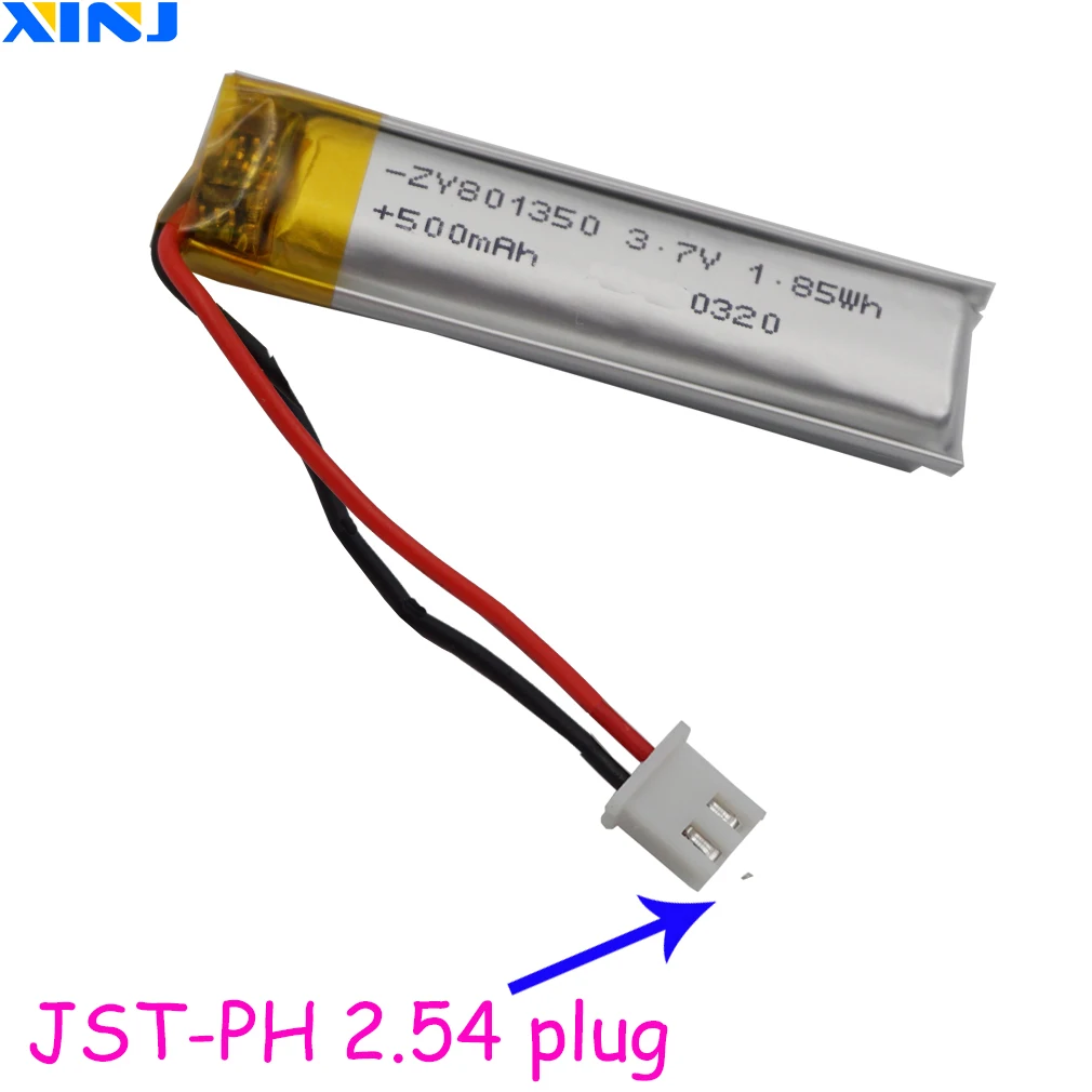 Литий-полимерный аккумулятор 3,7 в 500 мАч LiPo 801350 JST 2-контактный разъем 2,54 мм для GPS Sat Nav mp4 Автомобильная камера DVR DVC видеорегистратор
Литий-полимерный аккумулятор 3,7 в 500 мАч LiPo 801350 JST 2-контактный разъем 2,54 мм для GPS Sat Nav mp4 Автомобильная камера DVR DVC видеорегистратор