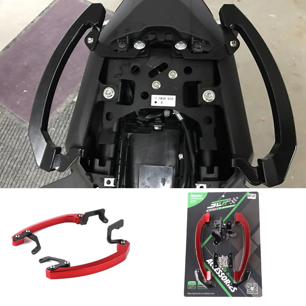 SMOK Motorcycle CNC Aluminum Alloy Rear Seat Passenger Pillion Handle Grab Bars For Yamaha MT07 FZ07 2014-2016
SMOK Motorcycle CNC Aluminum Alloy Rear Seat Passenger Pillion Handle Grab Bars For Yamaha MT07 FZ07 2014-2016