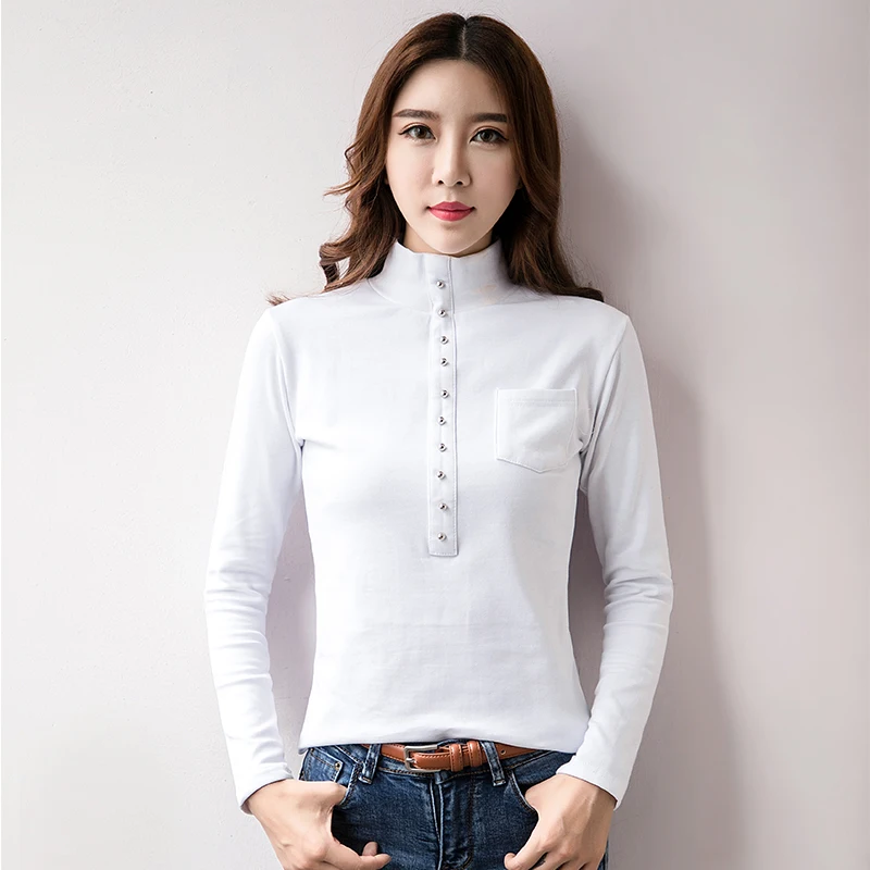 High-necked solid color bottoming shirt women's autumn and winter new wild slim long-sleeved thick warm T-shirt JQ159
High-necked solid color bottoming shirt women's autumn and winter new wild slim long-sleeved thick warm T-shirt JQ159
