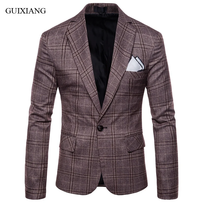 New Arrival Spring Style Men Boutique Blazers High-quality Fashion Casual Single Button Jacket Coat Men's Slim Grid Suit M-4XL
New Arrival Spring Style Men Boutique Blazers High-quality Fashion Casual Single Button Jacket Coat Men's Slim Grid Suit M-4XL
