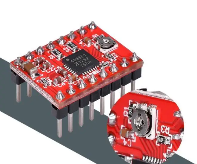 StepStick Stepper motor driver A4988 Driver Board.3D Printer Accessories driver module Reprap RAMPS 1.4
StepStick Stepper motor driver A4988 Driver Board.3D Printer Accessories driver module Reprap RAMPS 1.4