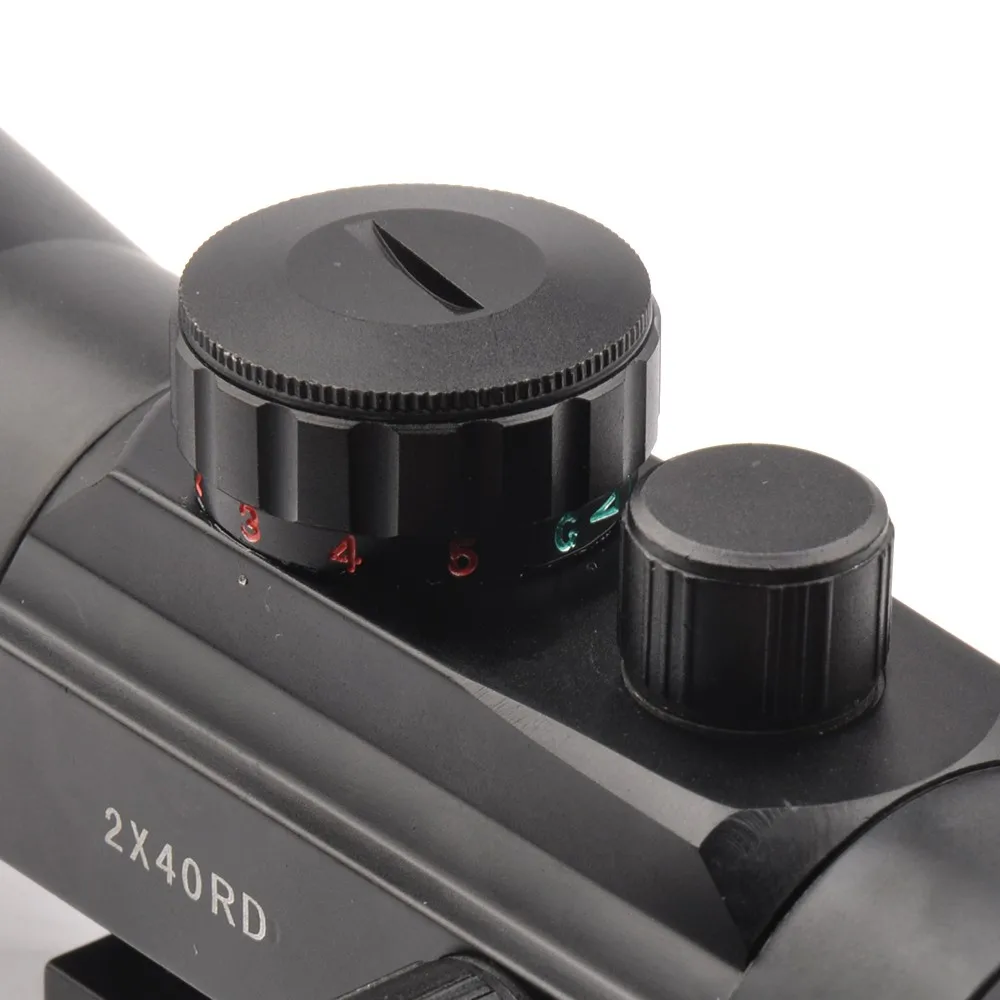 2x42RD Green/Red Dot with 5 Levels Brightness Gun Airsoft Rifle Multi Coated Fit 20mm Weaver Mount Base for Hunting
2x42RD Green/Red Dot with 5 Levels Brightness Gun Airsoft Rifle Multi Coated Fit 20mm Weaver Mount Base for Hunting