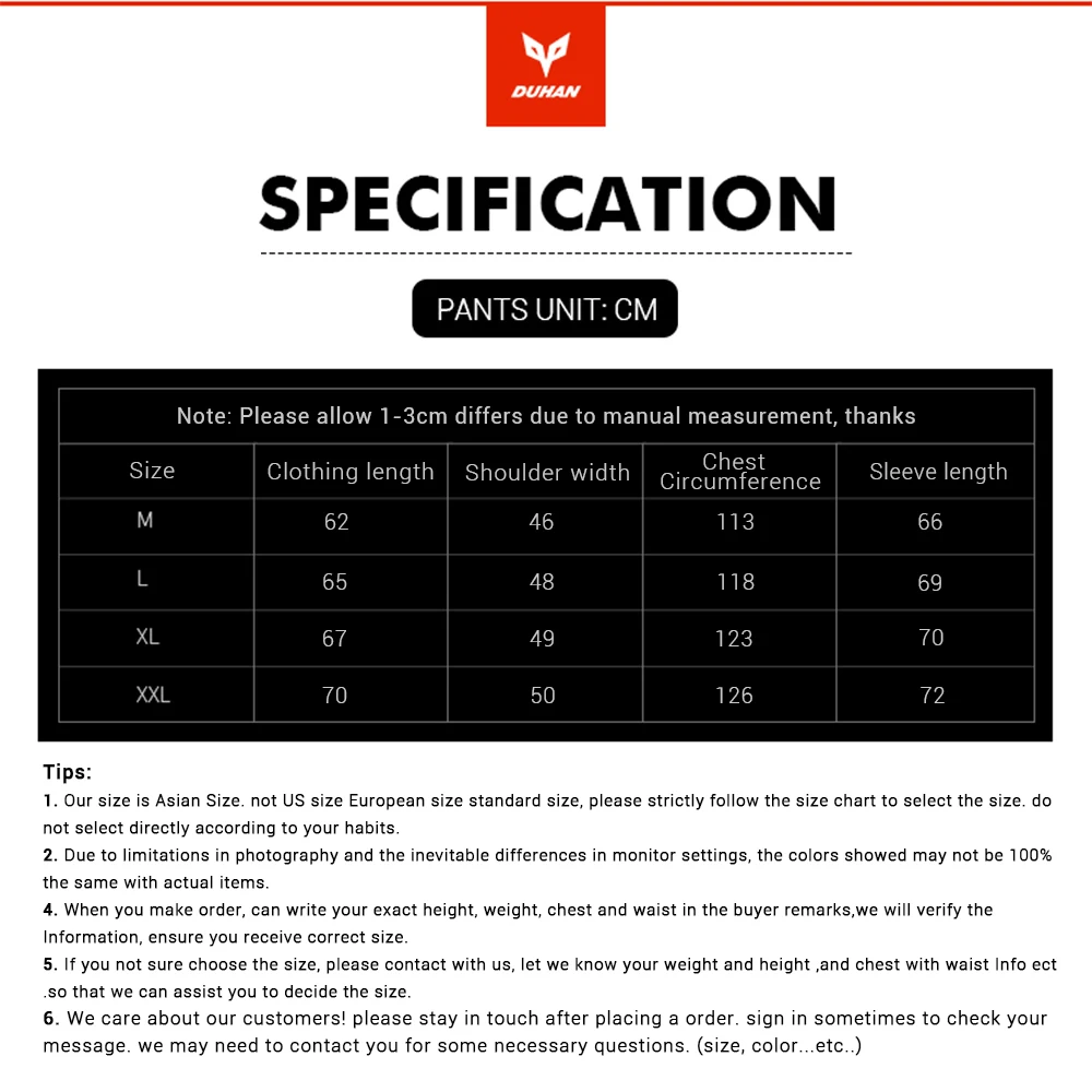 DUHAN Motorcycle Jacket Men Moto Jacket Breathable Mesh Motorbike Jacket Motorcycle Clothing Protective Gear for Spring&Summer
DUHAN Motorcycle Jacket Men Moto Jacket Breathable Mesh Motorbike Jacket Motorcycle Clothing Protective Gear for Spring&Summer