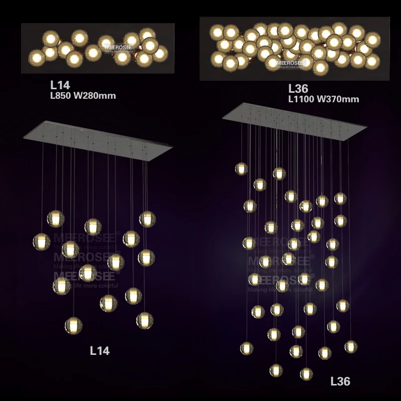 Chandeliers LED Ball Light Restaurant Suspension Lamp LED G4 Bulb Room Crystal Chandeliers Light Fixture for Stairscase
Chandeliers LED Ball Light Restaurant Suspension Lamp LED G4 Bulb Room Crystal Chandeliers Light Fixture for Stairscase