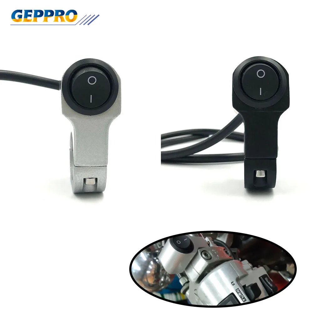 Aluminum Alloy 2-Wire 22mm LED Light Waterproof Motorcycle Handlebar Headlight On/Off Switch Motorcycle Accessory
Aluminum Alloy 2-Wire 22mm LED Light Waterproof Motorcycle Handlebar Headlight On/Off Switch Motorcycle Accessory