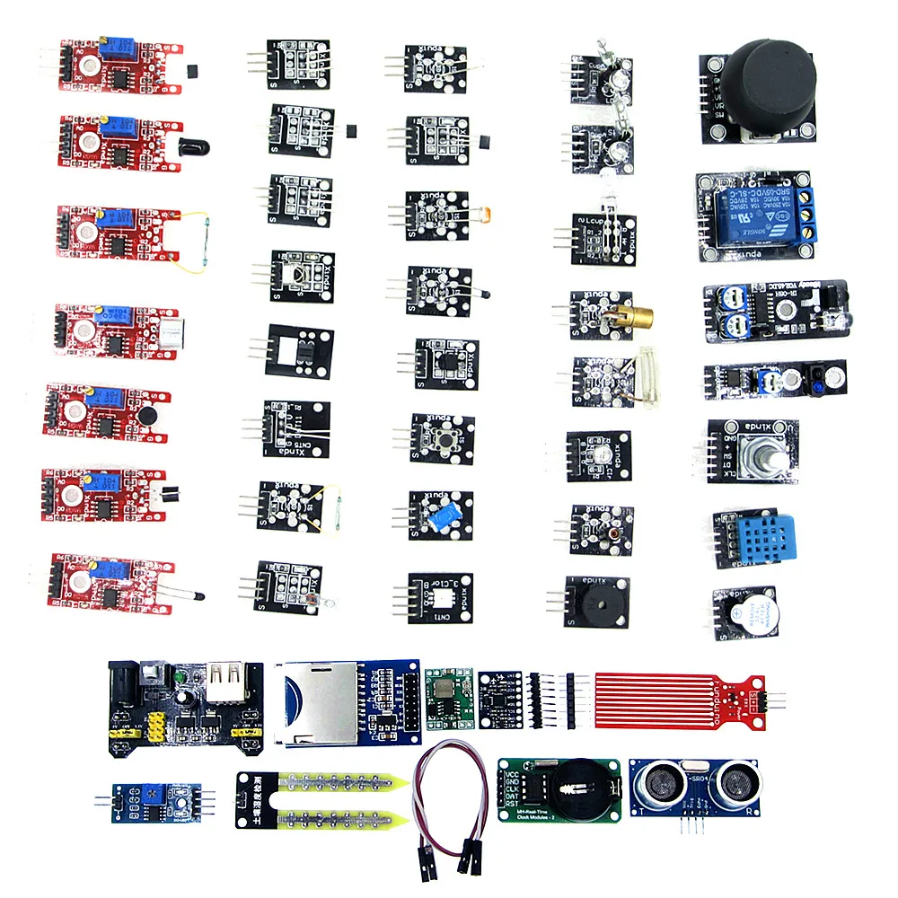 

Hot 45 in 1 Sensors Modules Starter Kit 37 IN 1 SENSOR KITS HIGH-QUALITY (Works with Official Boards)100%new