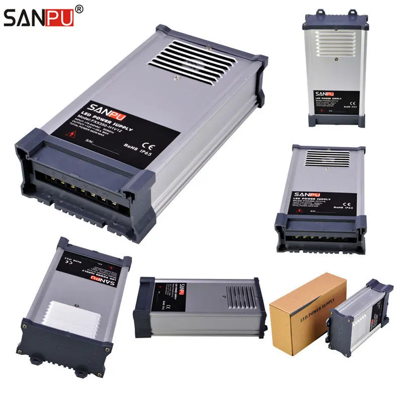 SANPU SMPS LED Power Supply 350W 24V Rainproof Switch Driver 220V 230V AC to DC Light Transformers Full Container Load Wholesale
SANPU SMPS LED Power Supply 350W 24V Rainproof Switch Driver 220V 230V AC to DC Light Transformers Full Container Load Wholesale