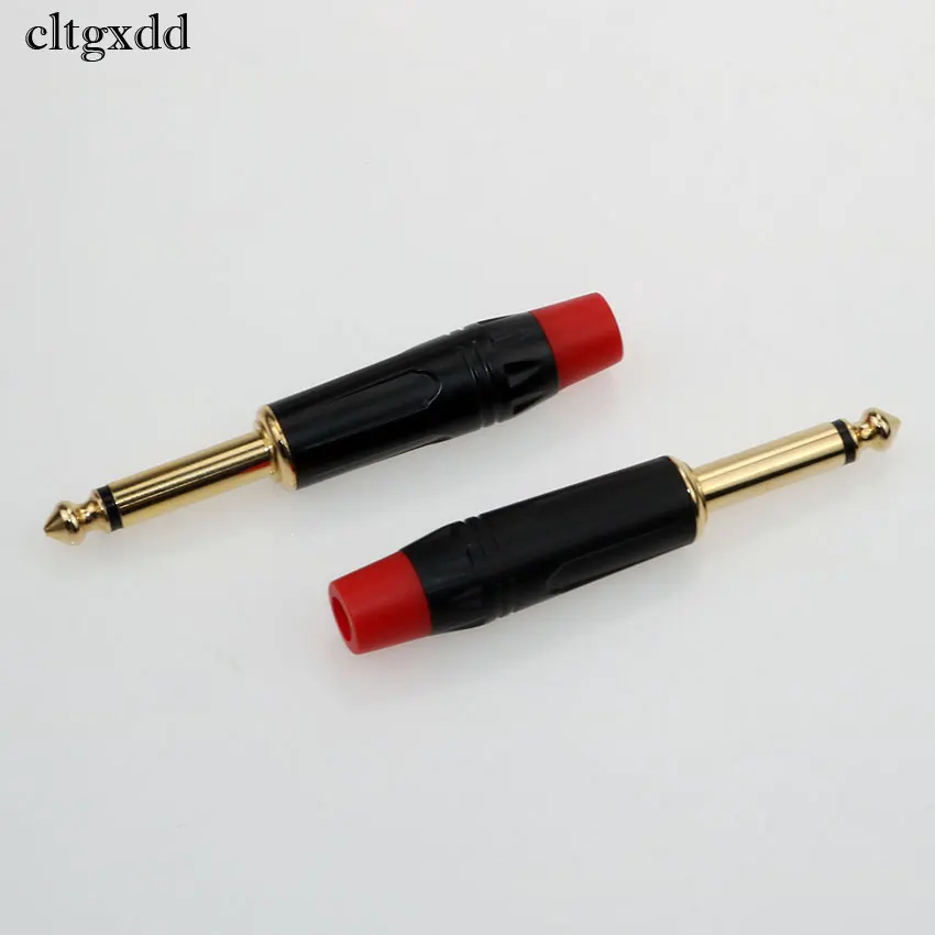 cltgxdd 6.35 High quality 1/4" male mono plug audio connector 6.35MM Black Red male Jack Guitar Connector
cltgxdd 6.35 High quality 1/4" male mono plug audio connector 6.35MM Black Red male Jack Guitar Connector