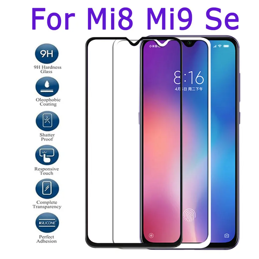 Защитное стекло на Ksiomi 9 Glas полное покрытие для Xiaomi xaomi xiomi my 8 mi8 mi9 se Temper Защитная