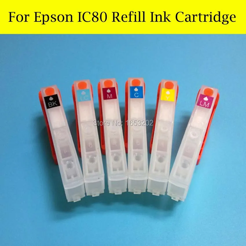 1 комплект пустой Заправляемый картридж ICBK80 IC80 для принтера Epson EP907F EP977A EP807AW/AB/AR EP777A EP707A с чипом ARC
1 комплект пустой Заправляемый картридж ICBK80 IC80 для принтера Epson EP907F EP977A EP807AW/AB/AR EP777A EP707A с чипом ARC