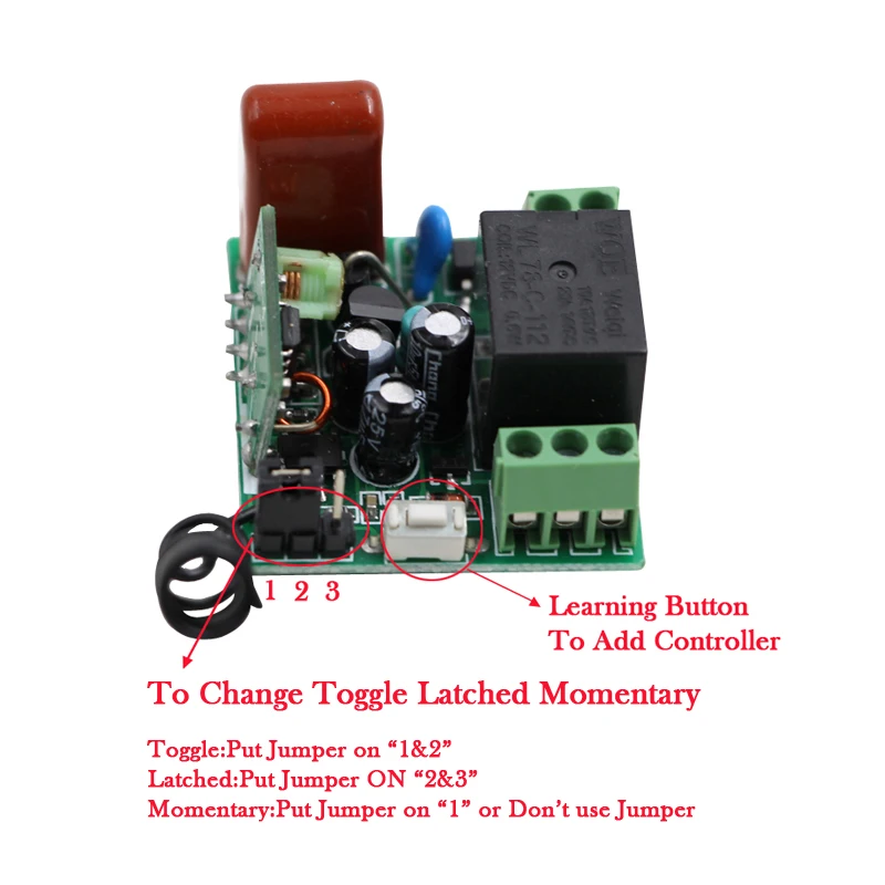 AC 220V 1CH 10A Wireless Remote Control Switch Mini Relay Receiver + 4 Transmitter Light Lamp LED SMD Control 315Mhz/433Mhz
AC 220V 1CH 10A Wireless Remote Control Switch Mini Relay Receiver + 4 Transmitter Light Lamp LED SMD Control 315Mhz/433Mhz