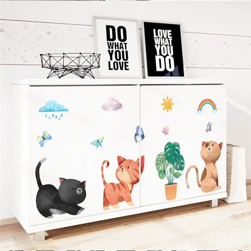 lovely cat butterfly 30*90cm wall stickers for kids rooms home decor accessories cartoon animals wall decals pvc mural art
lovely cat butterfly 30*90cm wall stickers for kids rooms home decor accessories cartoon animals wall decals pvc mural art