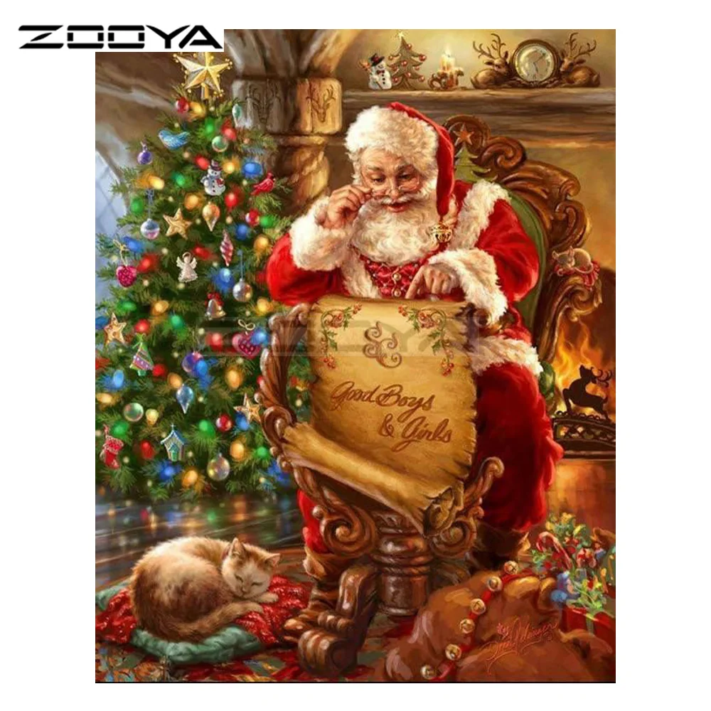 ZOOYA Diamond Embroidery Diamond Painting Santa Claus Christmas Tree &Cat Diamond Painting Cross Stitch Rhinestone Mosaic BK212
ZOOYA Diamond Embroidery Diamond Painting Santa Claus Christmas Tree &Cat Diamond Painting Cross Stitch Rhinestone Mosaic BK212