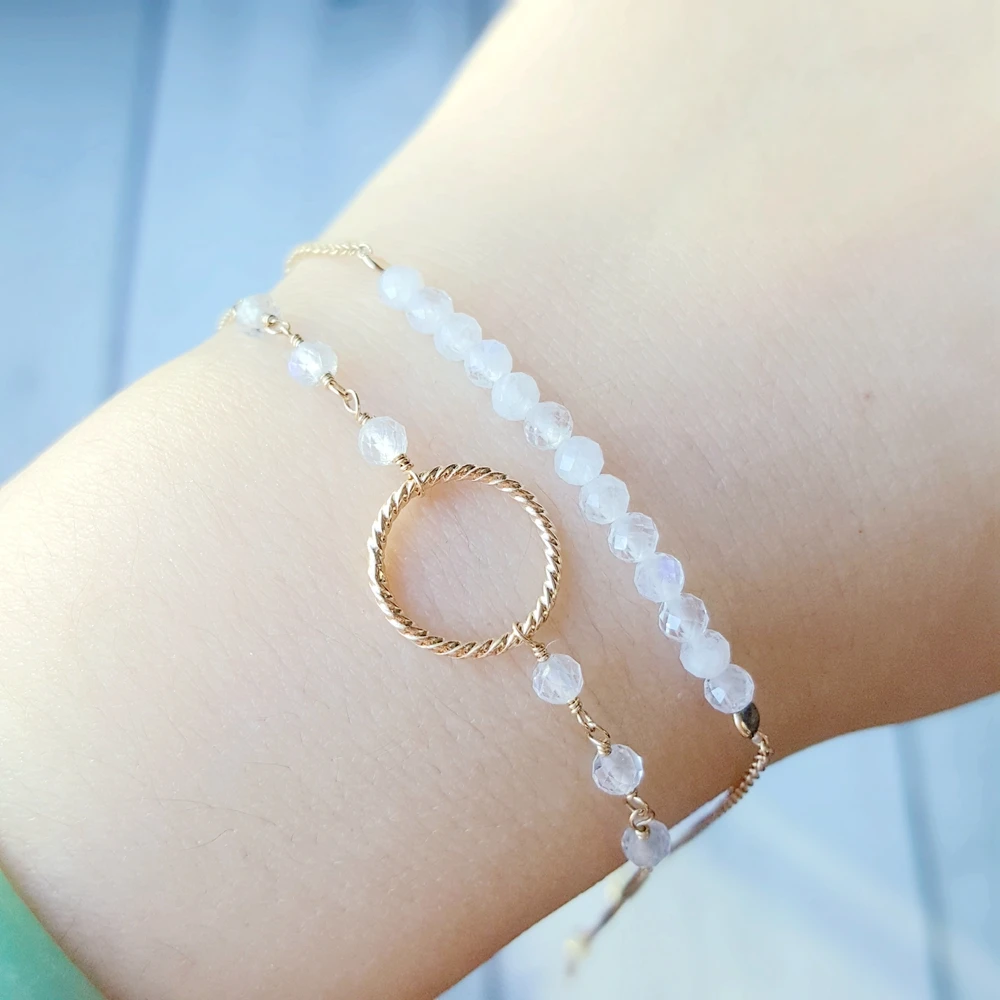 Lii Ji Moonstone Bracelets 925 Silver Circle Elegant Chain Link Bracelets Simple Delicate Fine Jewelry For Women Girls Gift
Lii Ji Moonstone Bracelets 925 Silver Circle Elegant Chain Link Bracelets Simple Delicate Fine Jewelry For Women Girls Gift