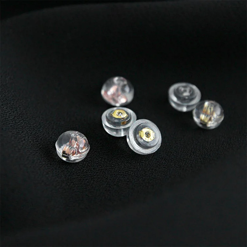 925 sterling silver ear plugs for earrings hand made jewelry findings, transparent silicone earring back diy jewelry making
925 sterling silver ear plugs for earrings hand made jewelry findings, transparent silicone earring back diy jewelry making