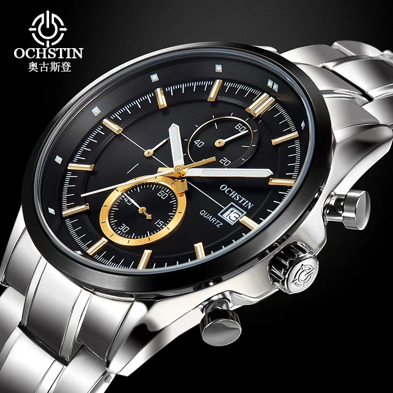 

OCHSTIN Luxury Brand Men's Quartz Watch Analog Display Date Hour Clock Business Men Watches Gifts Relogio Masculino 2019 New