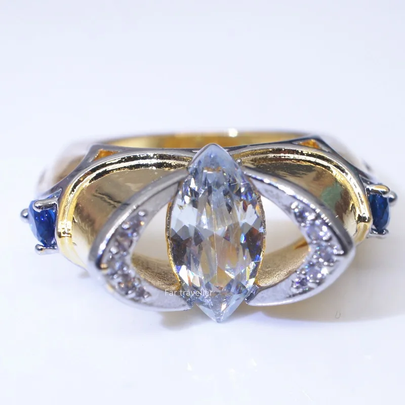 OMHXZJ Wholesale European Fashion Woman Man Party Wedding Gift Geometric White AAA Zircon 18KT Yellow Gold Ring RR751
OMHXZJ Wholesale European Fashion Woman Man Party Wedding Gift Geometric White AAA Zircon 18KT Yellow Gold Ring RR751