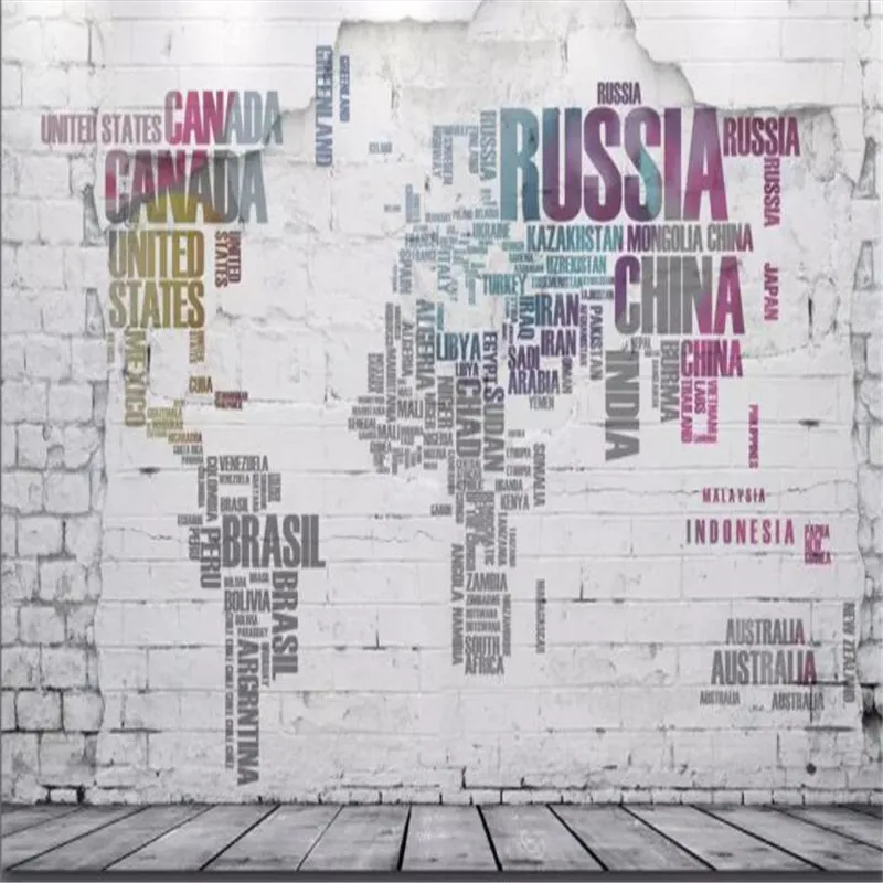 Custom photo wallpaper 3D world map brick wall mural living room sofa coffee house restaurant bedroom wallpaper mural
Custom photo wallpaper 3D world map brick wall mural living room sofa coffee house restaurant bedroom wallpaper mural