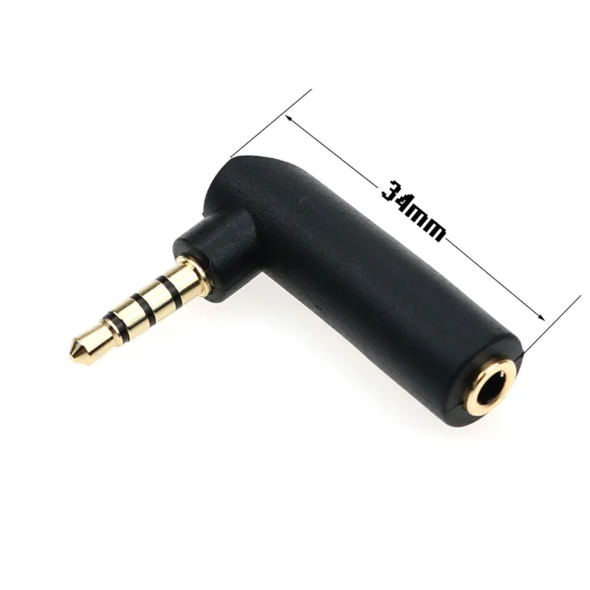 cltgxdd 1-10Pcs Gold 3.5mm 4 Pole Stereo 90Degree Right Angle Female to 3.5mm Male Audio Plug L Shape Jack Adapter Connector
cltgxdd 1-10Pcs Gold 3.5mm 4 Pole Stereo 90Degree Right Angle Female to 3.5mm Male Audio Plug L Shape Jack Adapter Connector