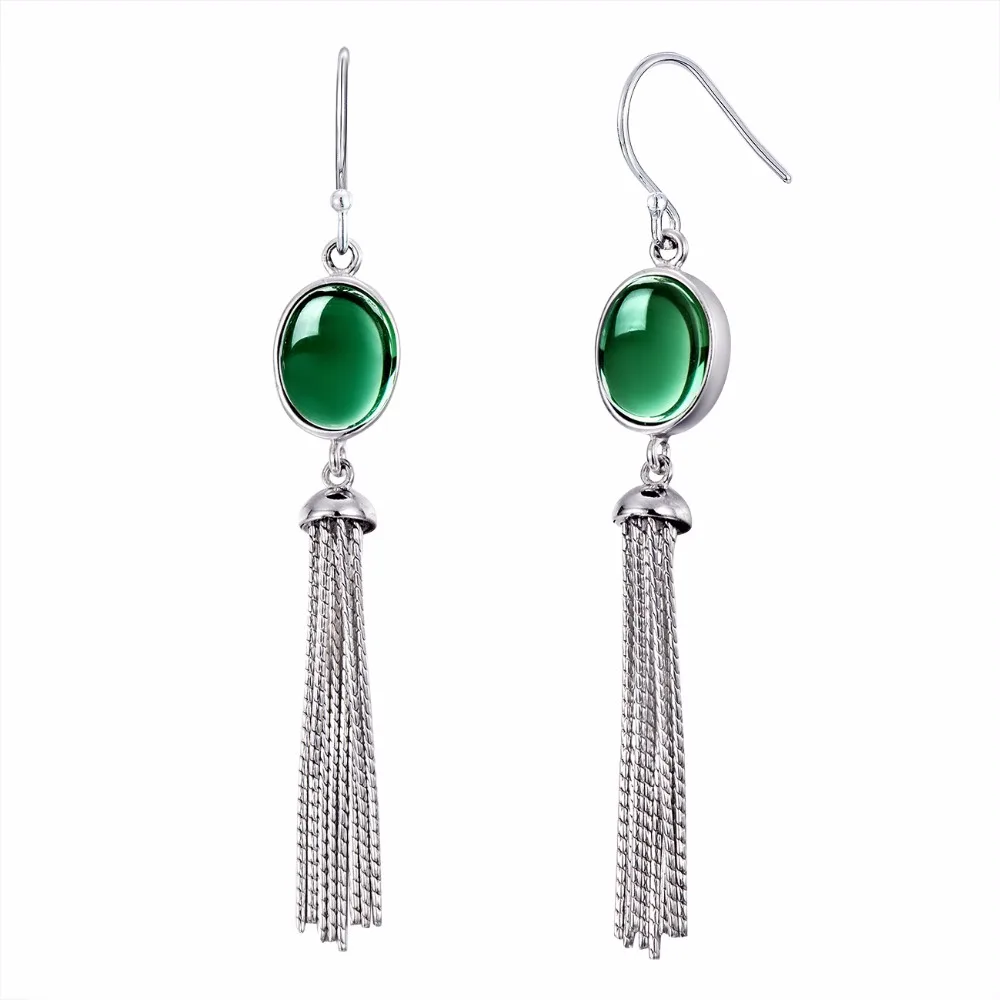 Elegance Crystal Long Drop Tassels Earrings For Women Green Crystal Gemstone 925 Sterling Silver Fine Earrings For Wholesale
Elegance Crystal Long Drop Tassels Earrings For Women Green Crystal Gemstone 925 Sterling Silver Fine Earrings For Wholesale