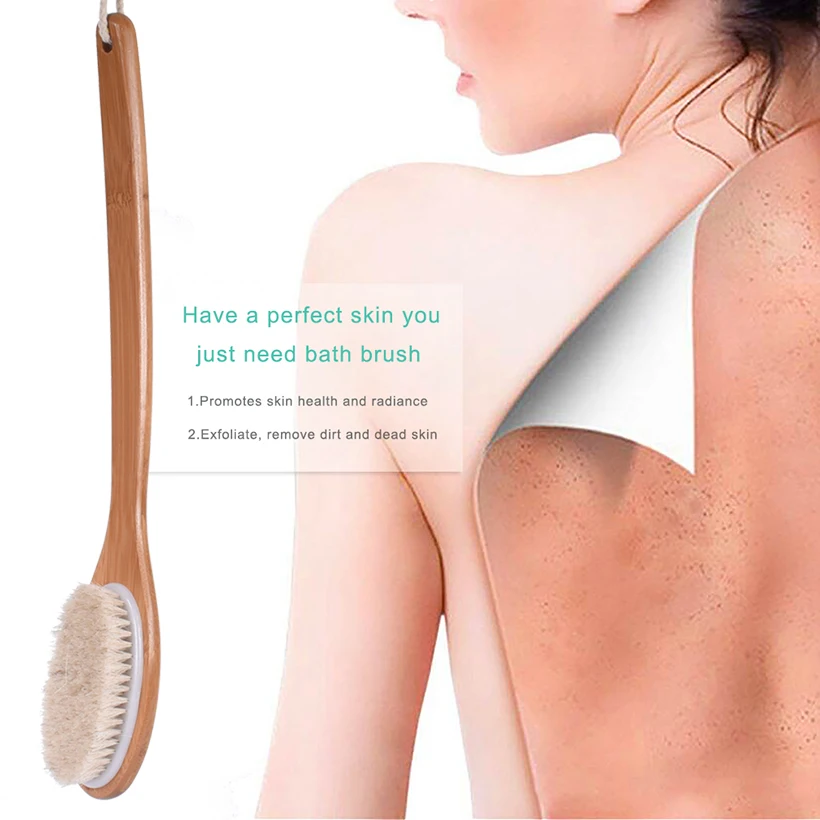 Dry Body Brush Massage Bath Brush Exfoliating Long Handle Wood Body Shower Brush Body massage SPA Dry Brush D40
Dry Body Brush Massage Bath Brush Exfoliating Long Handle Wood Body Shower Brush Body massage SPA Dry Brush D40