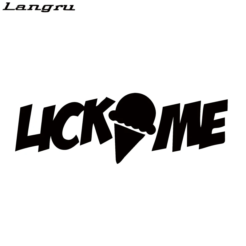 Langru Виниловая наклейка для стильного автомобиля Lick Me Icecraem автомобильные
