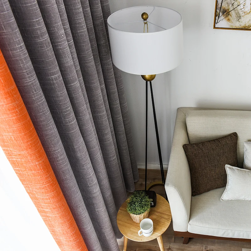 Custom curtain Nordic solid gray Stitching cotton linen Plaid livingroom bedroom window cloth blackout curtain tulle yarn M479
Custom curtain Nordic solid gray Stitching cotton linen Plaid livingroom bedroom window cloth blackout curtain tulle yarn M479