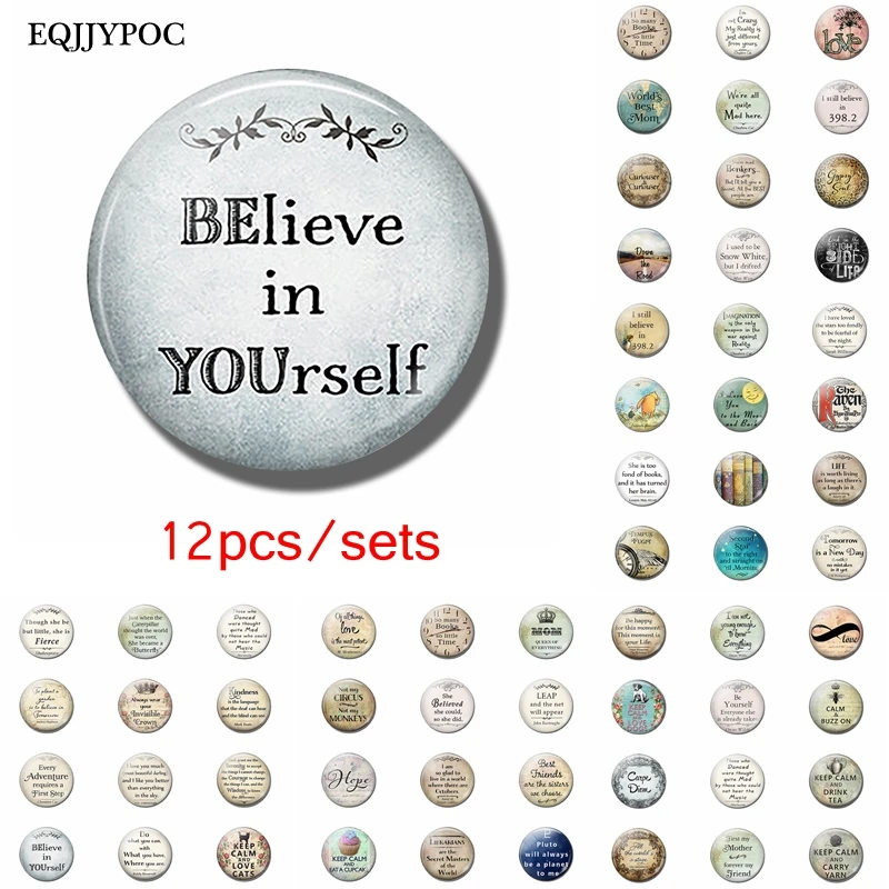 12pcs Fridge Magnet Sets Interesting Letter Inspirational Quotes 25MM Glass Note Holder Magnetic Decorative Refrigerator Sticker
12pcs Fridge Magnet Sets Interesting Letter Inspirational Quotes 25MM Glass Note Holder Magnetic Decorative Refrigerator Sticker