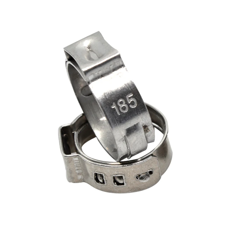 6.8-8.0 mm Pinch Clamps Stepless Single Ear Tight-Seal Vibration-Resistant for Firm Hose and Tube 304 Stainless Steel Pack 100
6.8-8.0 mm Pinch Clamps Stepless Single Ear Tight-Seal Vibration-Resistant for Firm Hose and Tube 304 Stainless Steel Pack 100