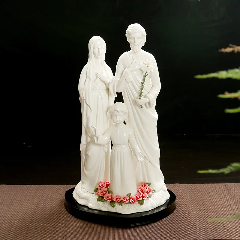 High-quality Catholic Sacrament Holy Famliy Figure Statue White CeramicChristian Gift Virgin Mary Heavenly Father Madonna Jesus
High-quality Catholic Sacrament Holy Famliy Figure Statue White CeramicChristian Gift Virgin Mary Heavenly Father Madonna Jesus