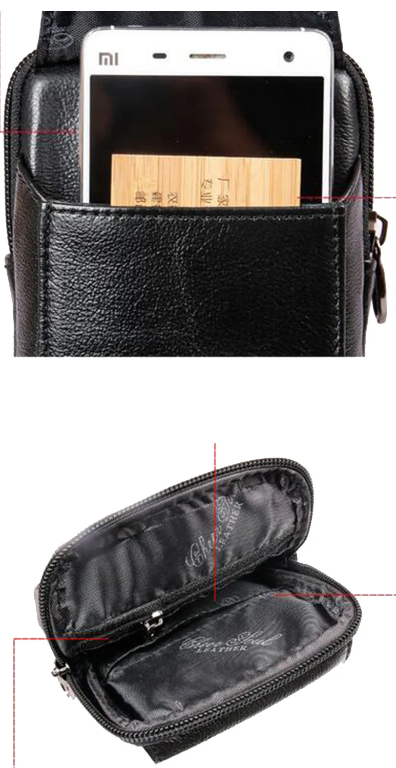 High Quality Natural Skin Waist Belt Money Hook Bag Cell/Mobile Phone Case Purse Fashion Designer Genuine Leather Men Fanny Pack
High Quality Natural Skin Waist Belt Money Hook Bag Cell/Mobile Phone Case Purse Fashion Designer Genuine Leather Men Fanny Pack