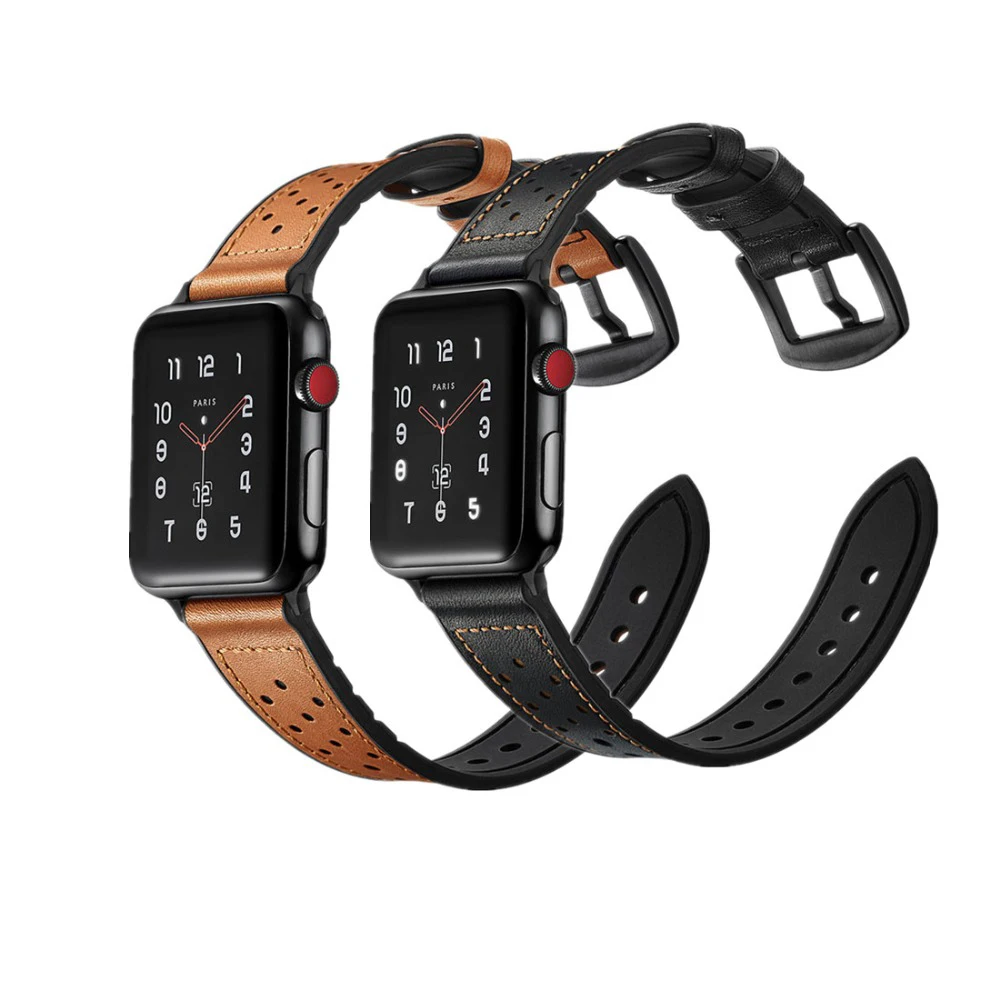 YOOSIDE ремешок для часов из натуральной кожи и силикона для Apple Watch Series 3/2/1 42 мм 38 мм сменный браслет Ремешки для наручных часов
YOOSIDE ремешок для часов из натуральной кожи и силикона для Apple Watch Series 3/2/1 42 мм 38 мм сменный браслет Ремешки для наручных часов