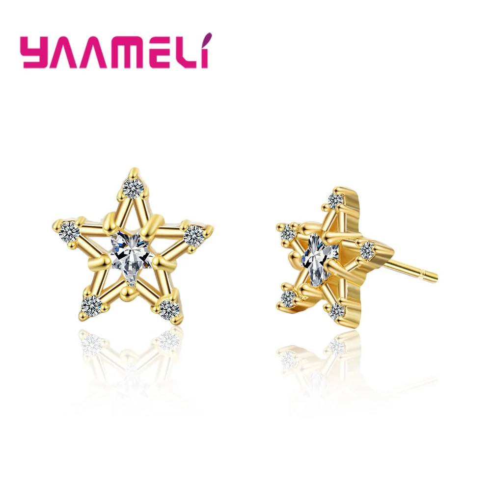 Hot Sell Exquisite Shining Star Design 925 Sterling Silver Pin Needle Stud Earrings for Women Young Ladies Girls Accessories
Hot Sell Exquisite Shining Star Design 925 Sterling Silver Pin Needle Stud Earrings for Women Young Ladies Girls Accessories