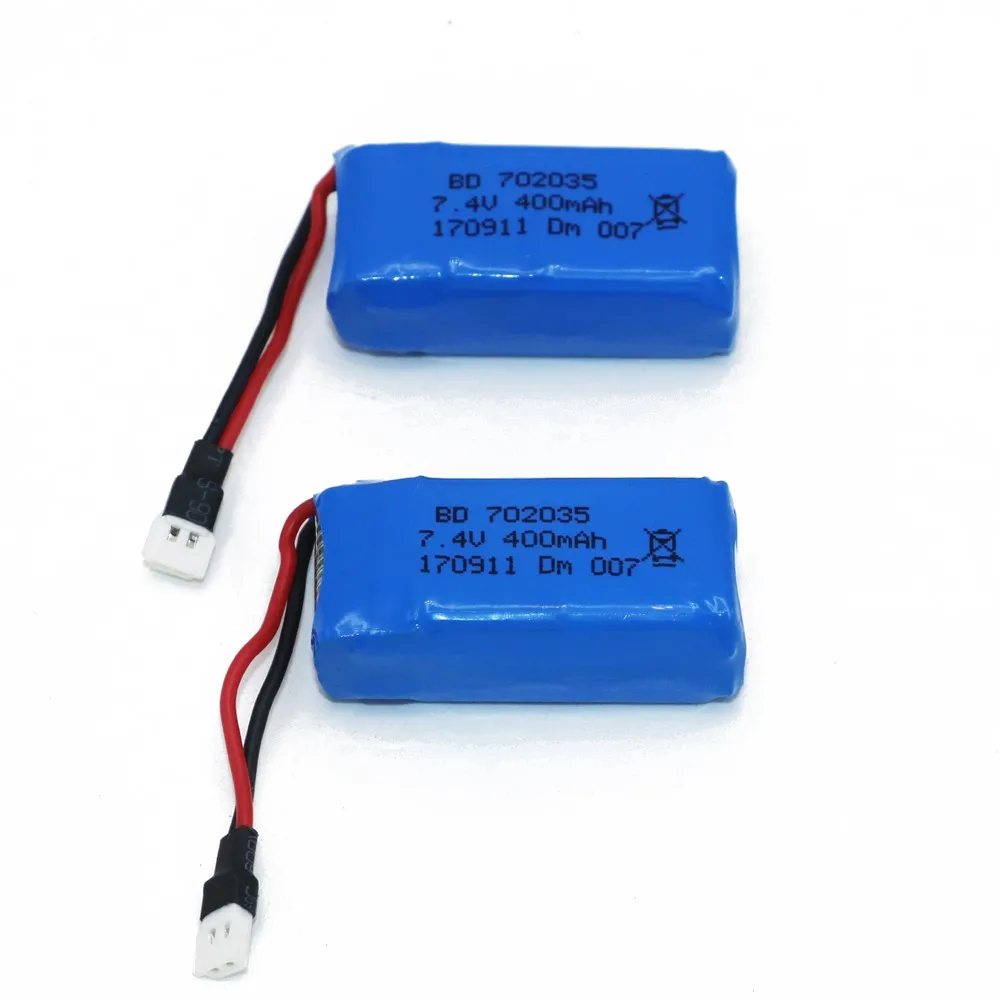 2pcs/lot 7.4V 400mAh Lithium LiPo Battery For RC DM007 Airplane Quadcopter Drone Helicopter Toy Parts
2pcs/lot 7.4V 400mAh Lithium LiPo Battery For RC DM007 Airplane Quadcopter Drone Helicopter Toy Parts